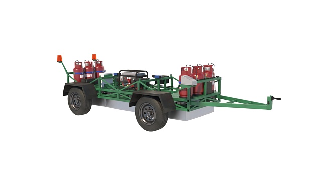 Буксируемая установка инфракрасного нагрева для продольных швов ИКН  SP-400 - JPVT(B)